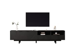Meuble tv coloris noir 200 cm KORFEE  