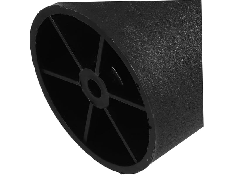  4pièces meubles ronds et coniques plastique noirs pour table basse commode chaise lit avec vis  - Conforama C