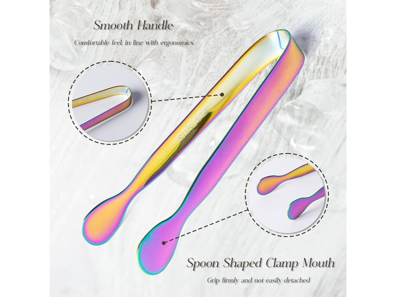  3 pcs pince a sucre, pince à glaçons en acier inoxydable, pinces a bonbon, mini multifonction pinces de service, pour sucre, biscuit, glace, buffet NO Commercial reference - Conforama C