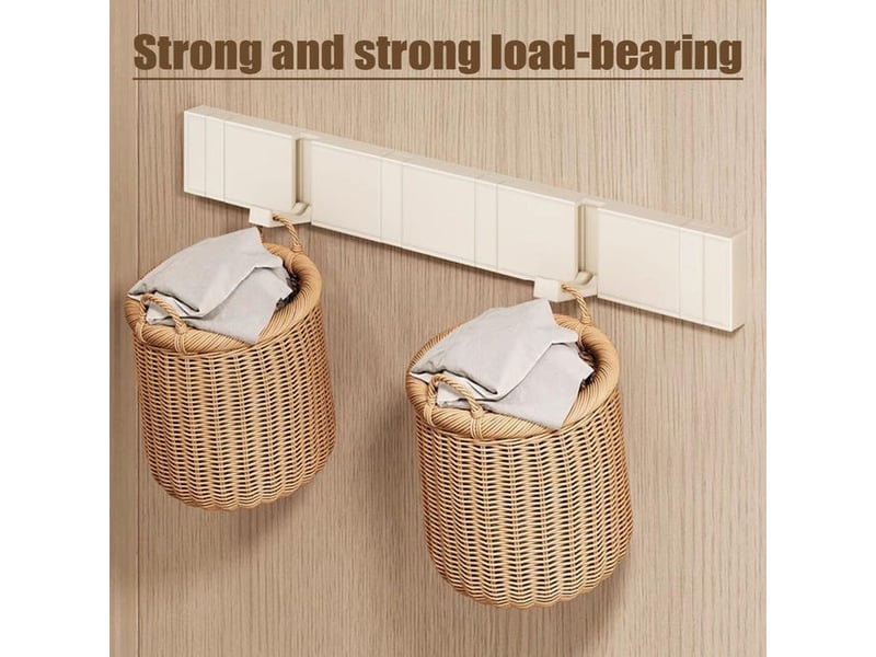  Porte-manteau mural rabattable, pratique, métal robuste patère porte manteau - 5 crochets rabattables gris XLH-ZLS-013714ZLS - Conforama E