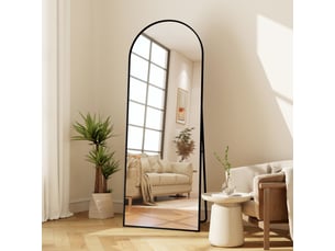 Miroir à fixer coloris noir <strong></strong> <strong></strong> - 177 cm x 77 cm