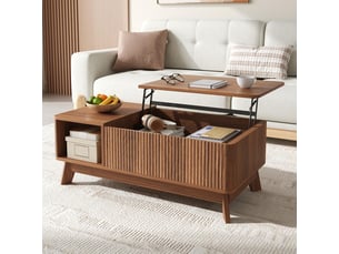 Table basse  coloris bois foncé <strong>NAHILIMI</strong> <strong></strong>