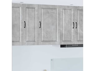 Armoire de cuisine gris béton 50x31x80cm bois d'ingénierie shl8488