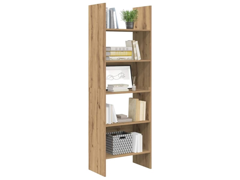  Bibliothèque 5 niveaux, armoire à livres 60 x 35 x 180 cm bois d'ingénierie shl7156  - Conforama C