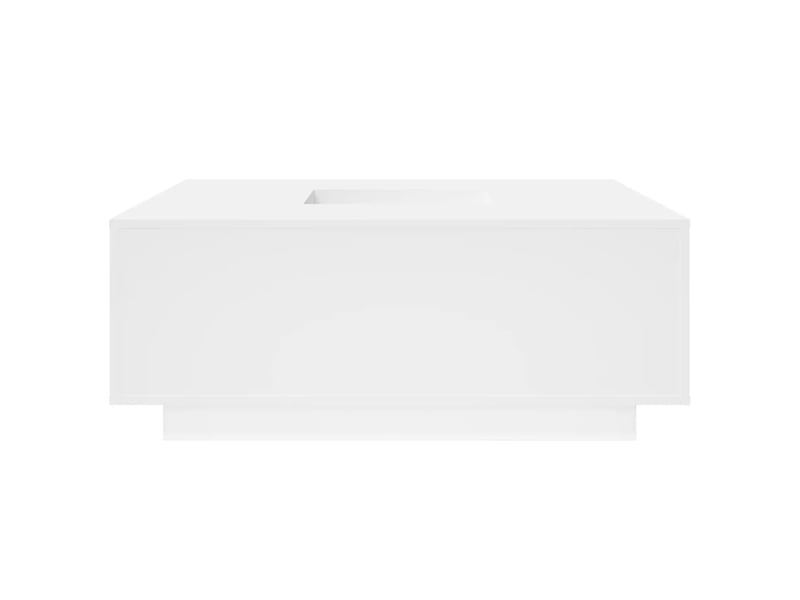  Table basse | table de salon blanc 100x100x40 cm bois d'ingénierie  - Conforama E