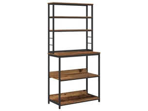Étagère de rangement, étagère de cuisine 5 niveaux 80x40x168 cm bois d'ingénierie shl2167