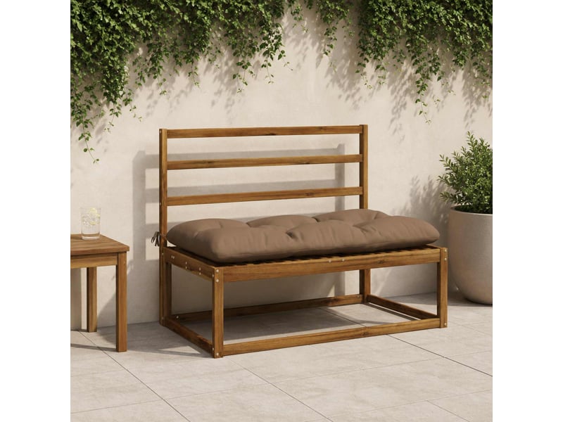  Coussin de banc, coussin d'assise, coussin de canapé vianen 100 % polyester taupe 100 x 60 x 12 cm cf53994  - Conforama B