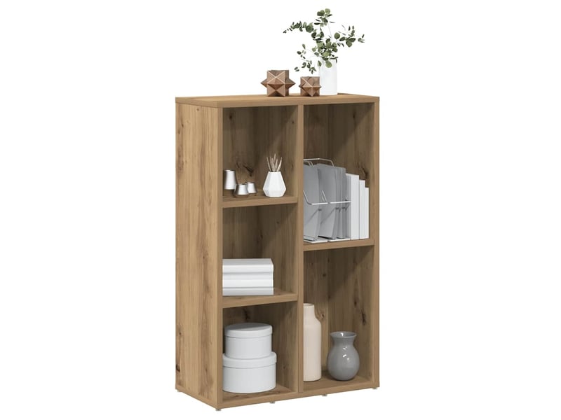  Bibliothèque, étagère de rangement chêne artisanal 50x25x80 cm bois d'ingénierie  - Conforama D
