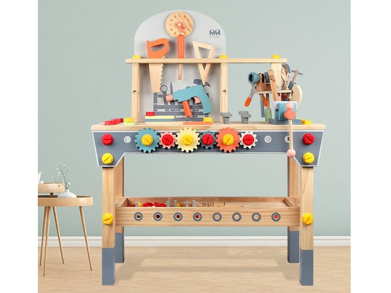  Établi en bois avec accessoires - jeu dimitation - 88 cm GTK454 - Conforama B