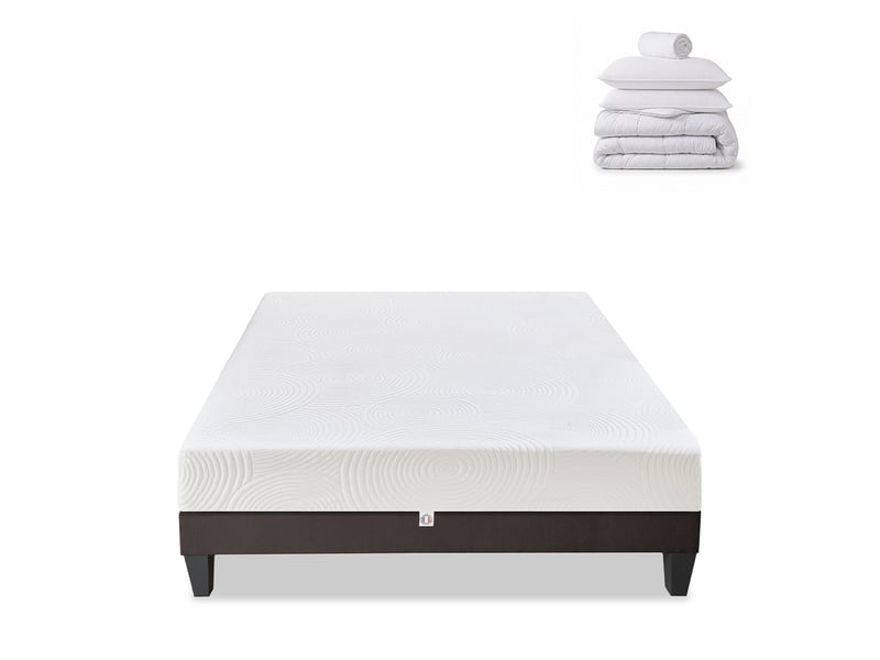  Prêt-à-dormir héra avec sommier, couette, oreillers et protège-matelas - 160x200 cm 4BA.ME.K15.K.1620 - Conforama A