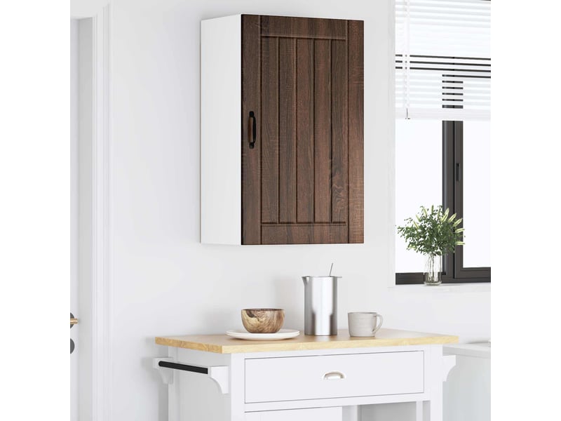 Armoire de cuisine chêne brun 50x31x80cm bois d'ingénierie shl5424 - Conforama D