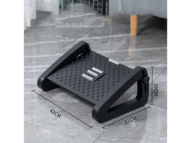  Repose-pieds de bureau réglable en hauteur – avec fonction massage  - Conforama B
