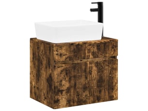 Ensemble de mobilier de salle de bain chêne fumé cf64634