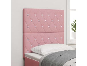 Tete de lit A poser largeur 80 cm rose