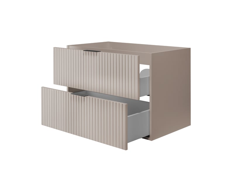  Meuble suspendu sous lavabo flow cachemire 80 cm  - Conforama D