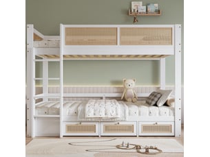 Lit superposé 2x90x200 cm <strong></strong> <strong></strong> coloris bicolore
