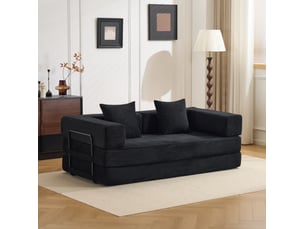 Deplimousse convertible 2 places <strong>MODENVIE</strong> <strong></strong> noir