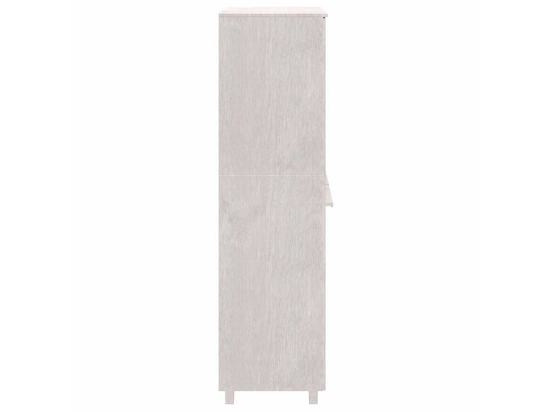  Garde-robe, armoire de rangement hamar blanc 89x50x180 cm bois massif de pin  - Conforama E