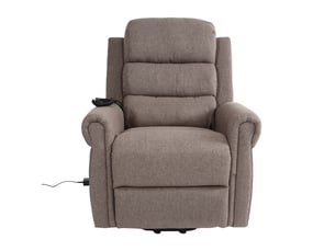 Fauteuil relax fonction de relaxation avec inclinaison aide au lever massage fonction chauffante tissu gris foncé 04_0006893