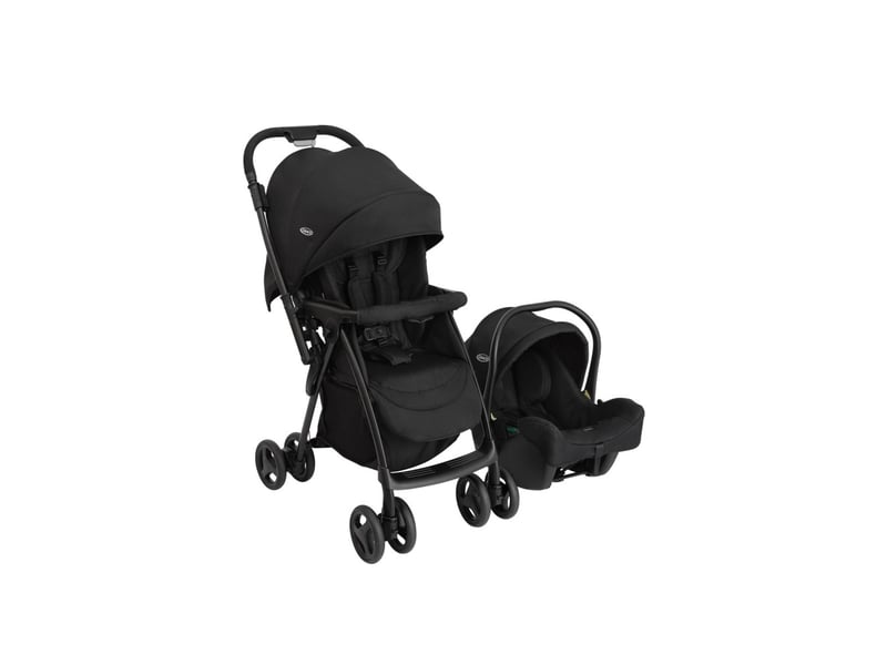  Poussette duo revaya - poignée réversible, siège auto snuglite i-size - midnight GT1703AAMDN000 - Conforama A