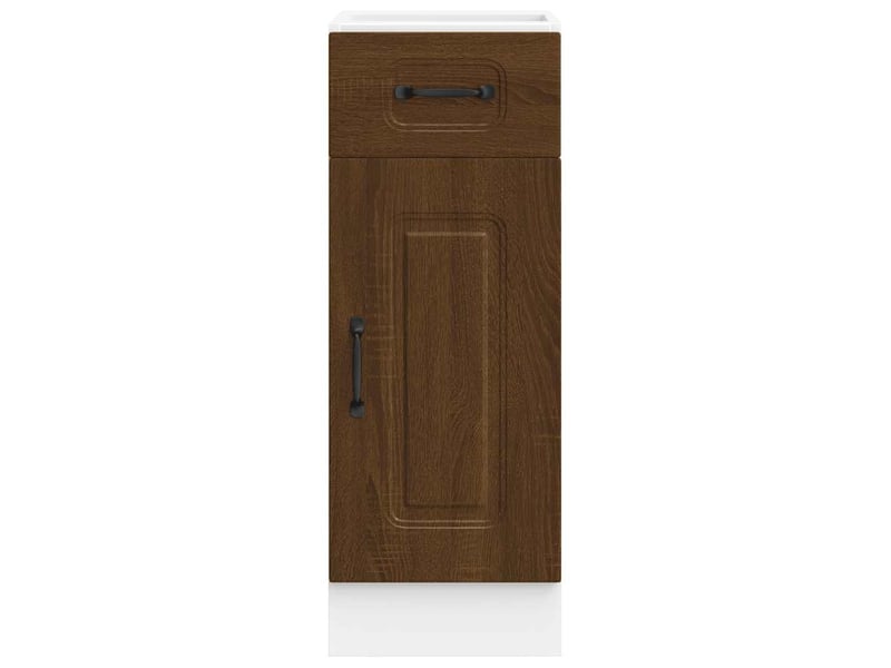  Meuble de rangement, armoire de cuisine kalmar chêne marron bois d'ingénierie shl870  - Conforama D