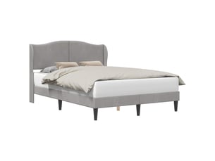 Lit 2 places 120x190cm    coloris gris