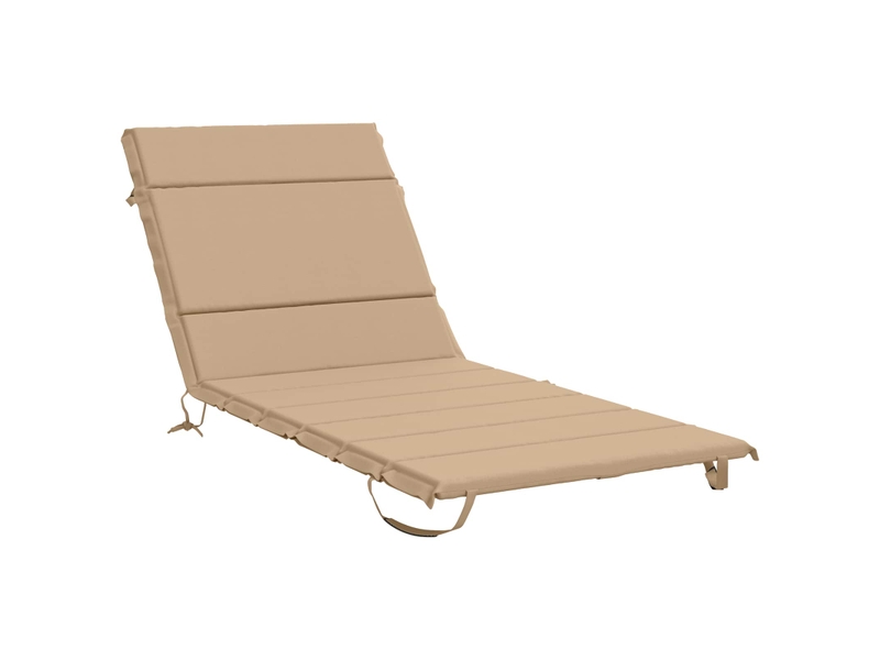  Coussin de transat, coussin pour bain de soleil gemert 100 % polyester sable 200 x 80 x 3 cm cf56203  - Conforama A