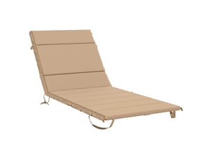 Coussin de transat, coussin pour bain de soleil gemert 100 % polyester sable 200 x 80 x 3 cm cf56203