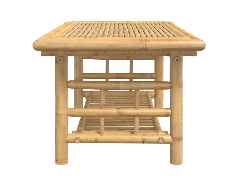  Table basse rectangulaire | table de salon 110x55x45 cm bambou shl7052  - Conforama D