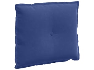 Coussin de dos, coussin de dossier bleu police 60 x 50 cm tissu en velours côtelé cf54571