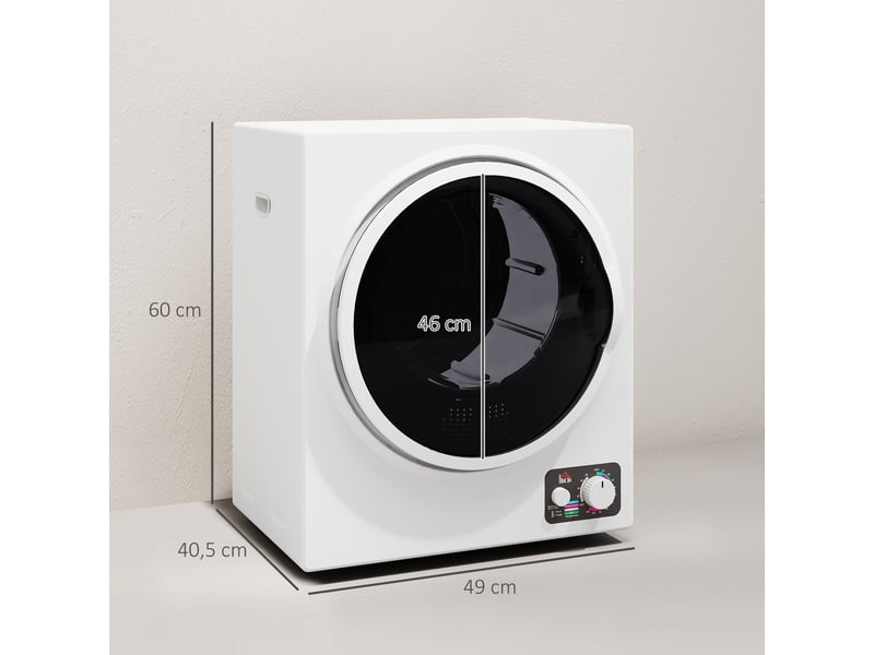 Séchoir linge portable - 850w, 33l - filtrage 2 couches - 5 modes - installation murale ou à poser - blanc - Conforama C