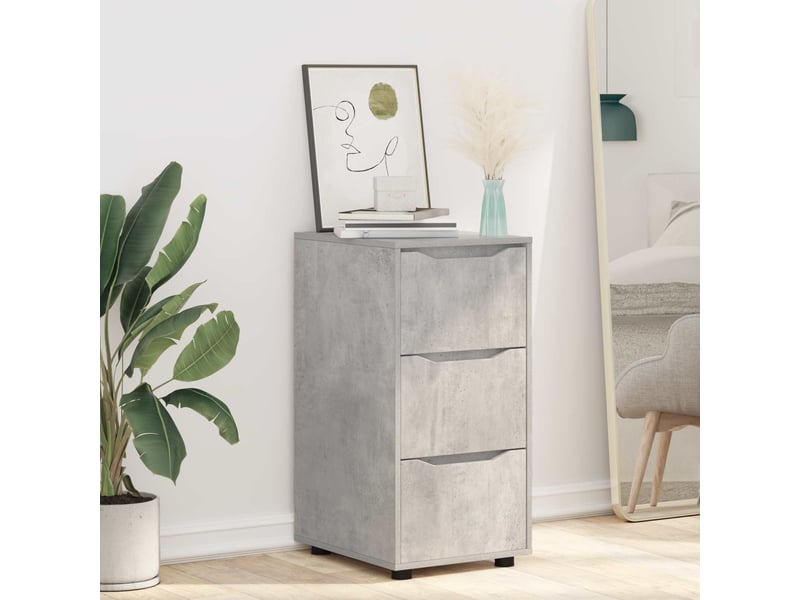  Armoire de rangement, commode de rangement 40 x 48 x 81 cm bois d'ingénierie shl67  - Conforama E