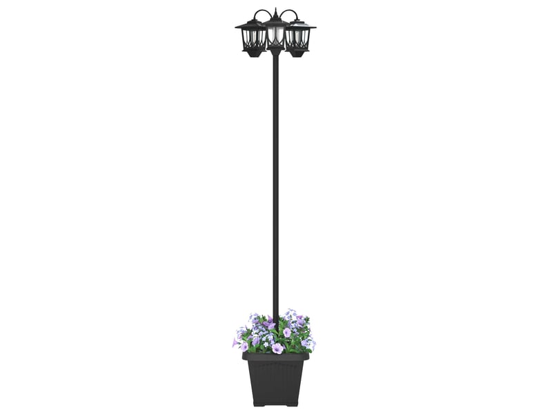  Lampadaire à 3 têtes noir 32x32x188 cm aluminium et abs  - Conforama C