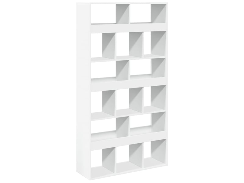  Bibliothèque, armoire à livres blanc 100x33x187,5 cm bois d'ingénierie  - Conforama E