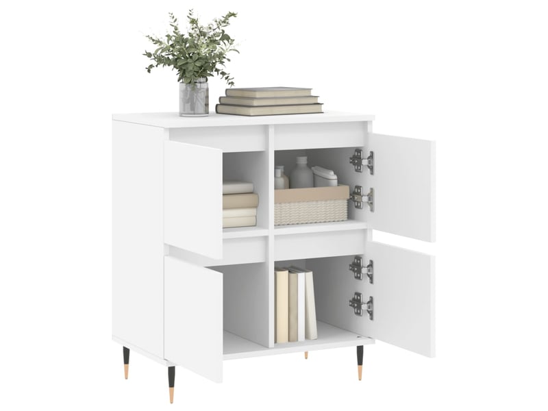  Buffet - bahut - meuble de rangement blanc 60x35x70 cm bois d'ingénierie  - Conforama D