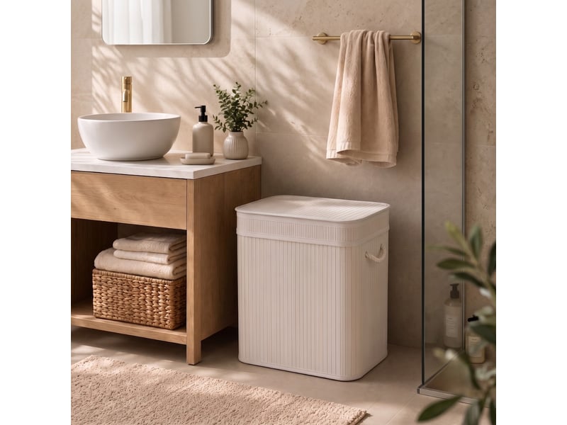  Panier à linge en bambou, 100 l  - Conforama B