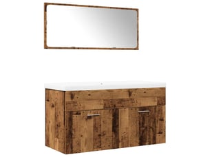 Ensemble de meubles salle de bain 3 pcs bois d'ingénierie cf63952