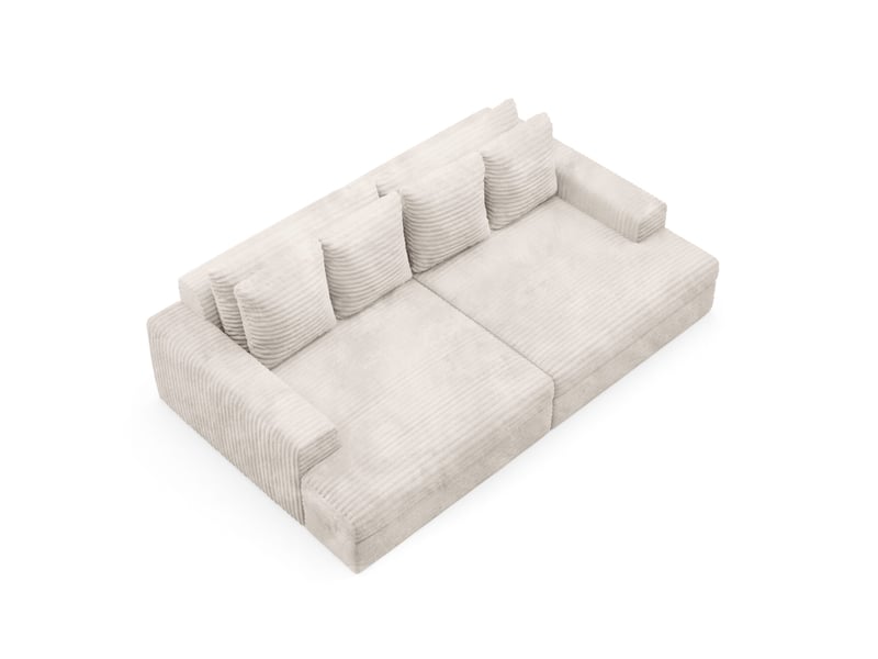  Canapé caldo tilia à confort élevé couleur : tilia blanc  - Conforama C