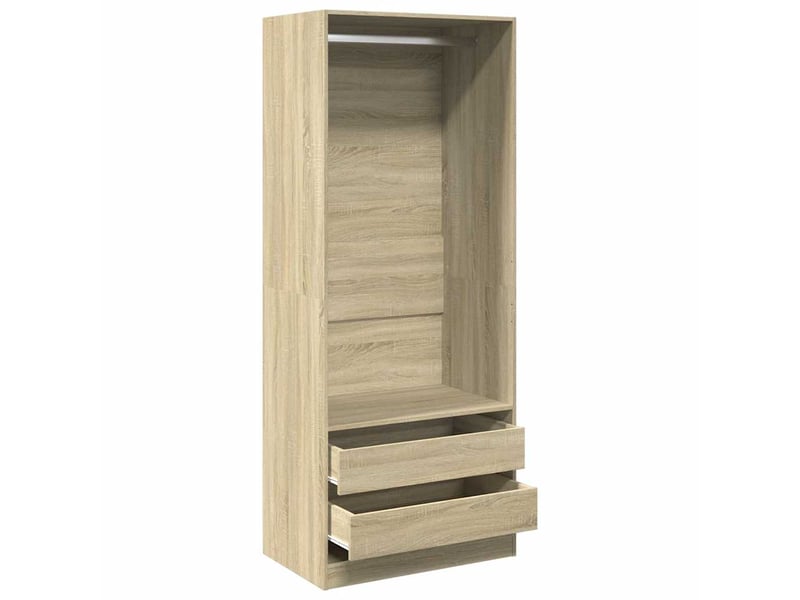  Garde-robe, armoire de rangement chêne sonoma 80x50x200 cm bois d'ingénierie shl37795  - Conforama E