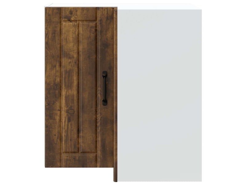  Armoire d'angle murale de cuisine lucca chêne fumé  - Conforama D