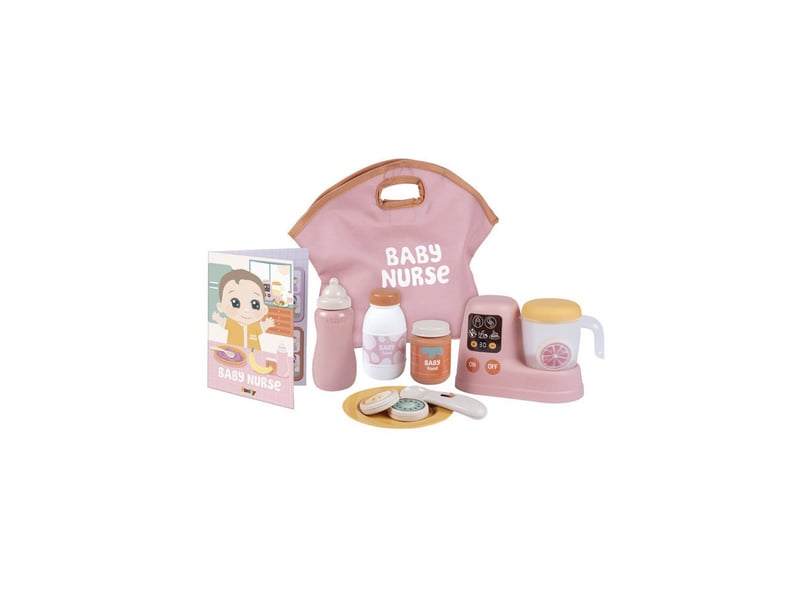  Coffret repas baby nurse smoby pour poupées des 18 mois, jeu de rôle avec accessoire cuisine et bavoir SMO3032162205013 - Conforama A