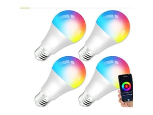 Ampoule led e27 connectée wifi 10w rgb+cct 2000-4000k alexagoogle home 1pcs
