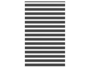 Store zèbre, store de fenêtre noir 145x200 cm largeur du tissu 140,9 cm polyester cf48887