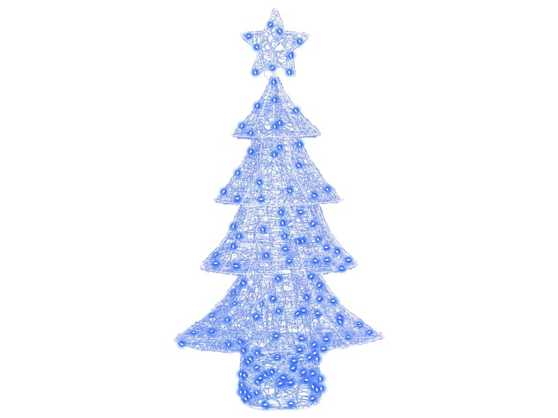  Sapin de noël, arbre de noël 160 led bleu 150 cm acrylique cf60954  - Conforama D