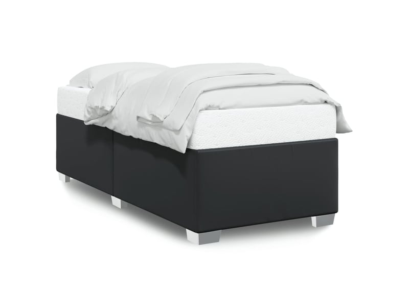  Lit simple- lit adulte -  cadre de lit sans matelas noir 100x200 cm similicuir  - Conforama A