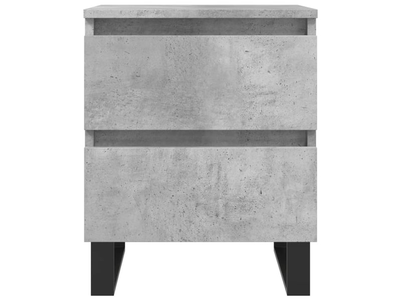  Lot de 2 tables de chevet - cabinet de chevet - table de nuit gris béton 40x35x50 cm bois d’ingénierie  - Conforama D