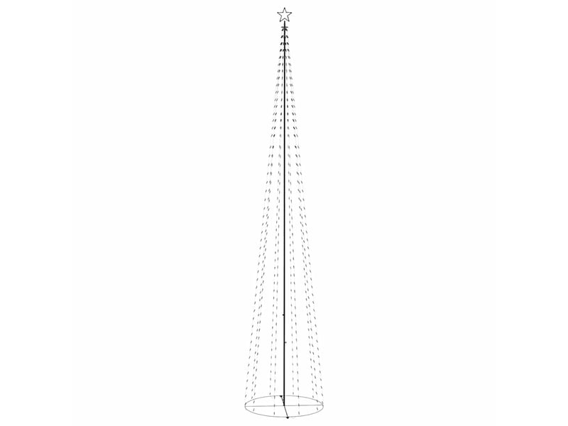  Sapin de noël - arbre de noël cône 752 led bleues décoration 160x500 cm  - Conforama E