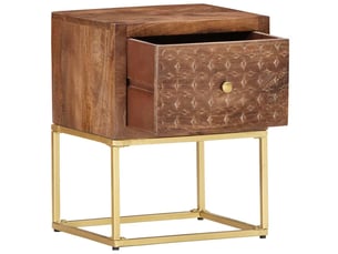 Table de chevet - cabinet de chevet - table de nuit 40 x 30 x 50 cm bois de manguier massif