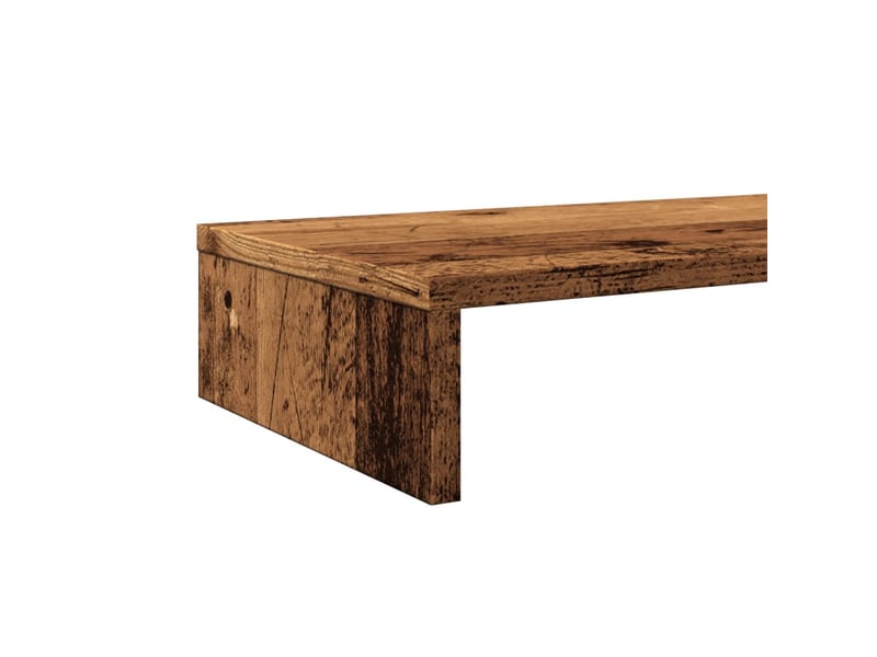  Support de moniteur table meuble bureau vieux bois 100 x 27 x 10 cm bois d'ingénierie marron 02_0045004  - Conforama E