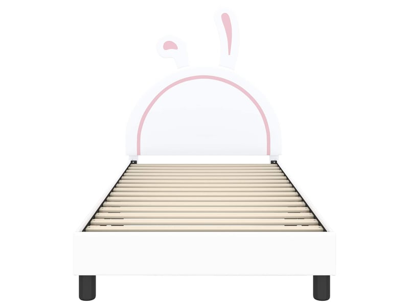  Cadre de lit pour enfants - lit jeune avec tête de lit blanc 80 x 200 cm pu  - Conforama E